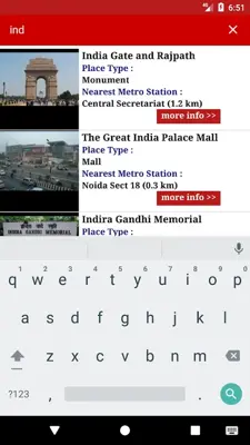 Delhi Metro Train & Tourism android App screenshot 1